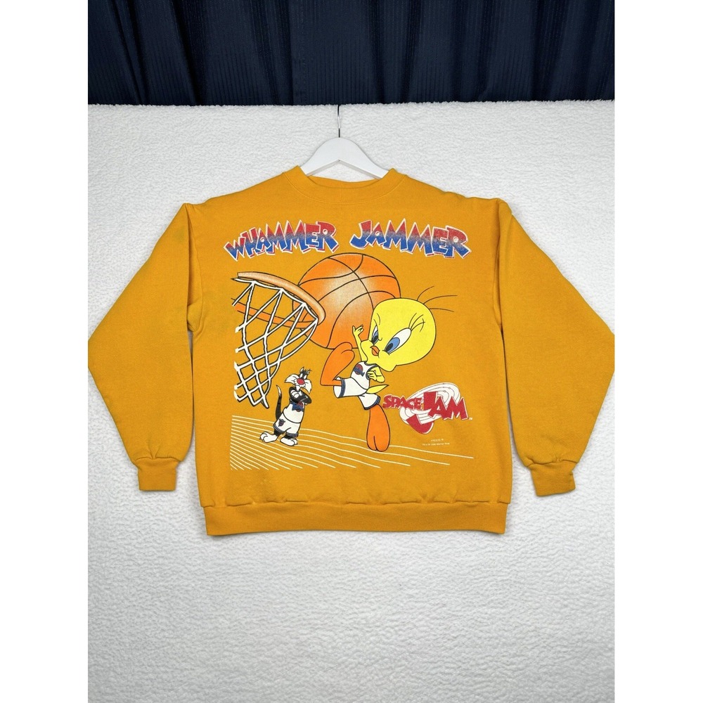 Vintage 1996 Space Jam Sweatshirt Whammer Jammer - MEN'S M FITS S-  Movie Promo